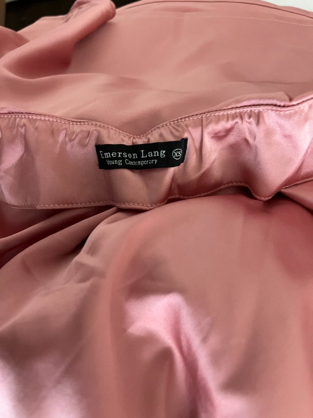 Pink Satin Halter Top - Picture 3 of 3